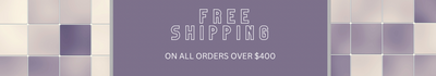 Free shipping on orders over $400